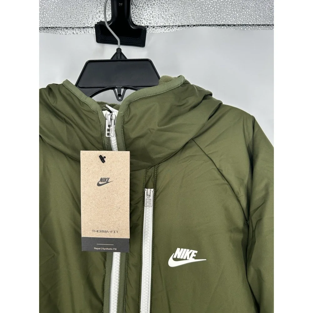 Nike Sportswear Therma Fit Legacy Hooded Jacket DD6857-326 Repel Green Large